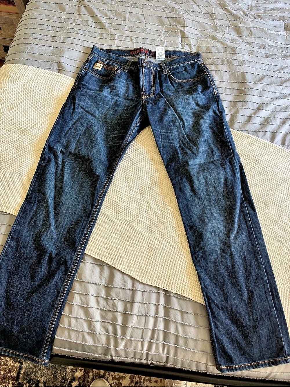 Cinch Jesse Slim Straight Performance Denim Jeans Slim Straight Blue Jeans 32x32